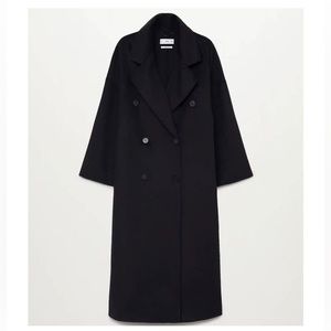 Mango Wool Blend Double Breasted Handmade Coat